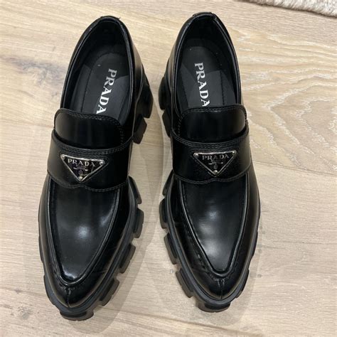 pointy prada loafers|prada monolith loafers women's.